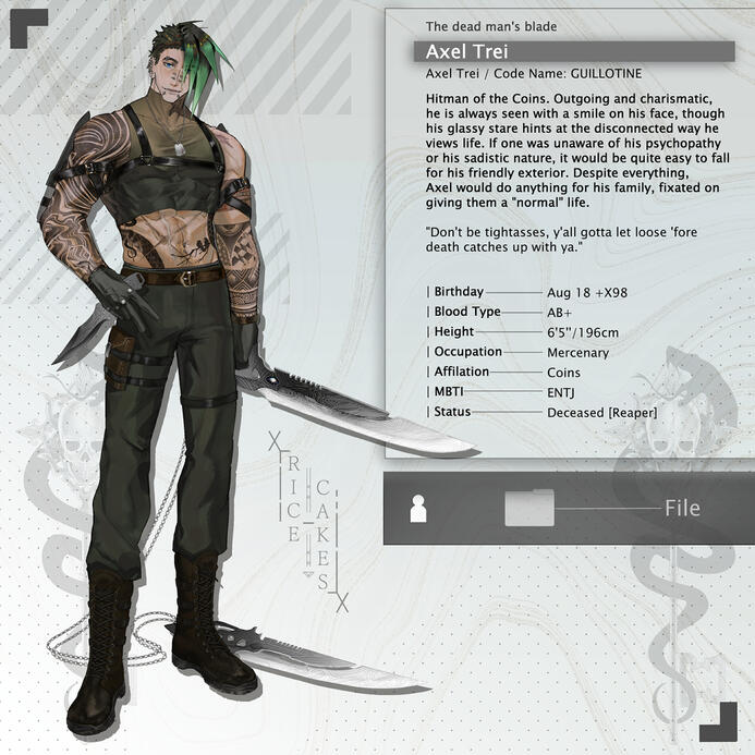 [ORIGINAL] - Axel reference sheet