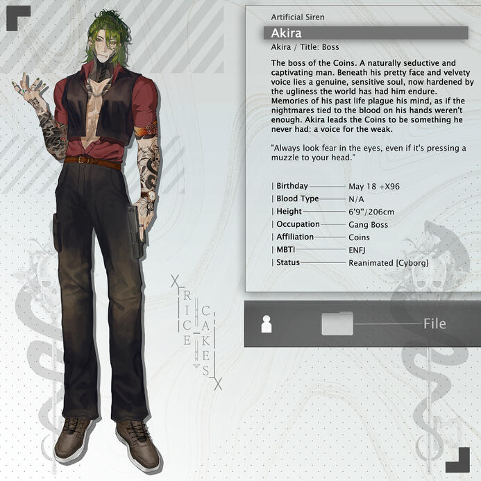 [ORIGINAL] - Akira Reference Sheet